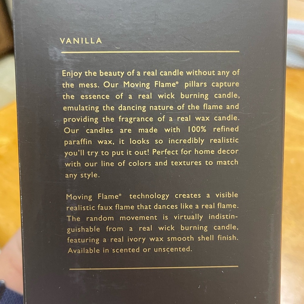 Wax LED Candle - Vanilla Scented - Picture 3 of 5